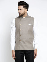 Men's Grey Nehru Jacket