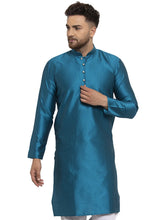 Men's Peacock Jacquard Kurta Only