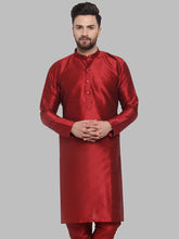 Men Maroon Solid Kurta Only ( KO 591 Maroon )-KO-591