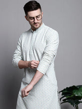 Sequin Embroidered Pure Cotton Kurtas-KO-5008