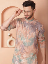 Men's Multi Tei-Dye Printed Kurtas-KO-5058Multi