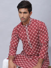 Embroidered & Sequins Kurtas for Men.-KO-5092Maroon