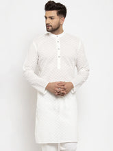 Men Cream Chikan Kurta Only ( KO 561 Cream )-KO-561