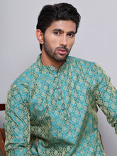 Jacquard Kurtas For Men ( INKO 568Green )