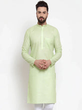 Men Green Self-design Kurta Only ( KO 605 Green )-KO-605