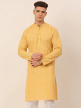 Men's Pure Cottom Embroidered Kurta Only ( KO 660 Beige )