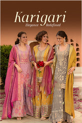 Karigari Readymade Viscose Shimmer Sharara Set