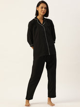 DesiQlo Women Black Night suit ( LNS 001Black )