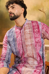 Multi Viscose Rayon Batik Printed Straight Kurta MKU1479