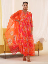 Women Ethnic Motifs Embroidered Kurta With Trousers & Dupatta-MLWSHKS4292ORG