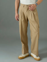 Men Khaki Side Flap Pocket Relax Fit Korean Trouser-MSPANT51305