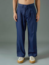 Men Navy Blue Front Dori Relax Fit Korean Trouser-MSPANT51311