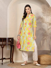 Women's Multicolor Floral Printed Rayon A-Line Kurta-MULTIPOT