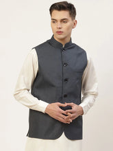 Men's Teal With Solid Nehru Jacket