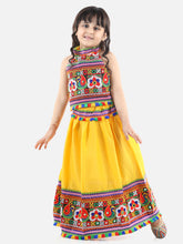 Cotton Lehenga Choli Set for Girls - Yellow | NV21LC27YW