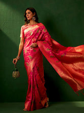 Womens Fashion Ethnic Pink Color Sarees-MLSHWSA1200PNK0ONE