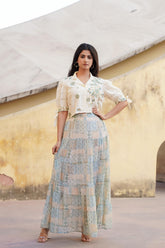 Pastel Whisper Co-ord Set-P1075C_GREEN