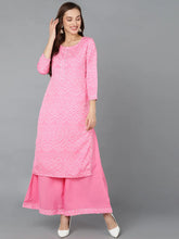 Women Poly Crepe Bandhani Printed Kurta-PKSET1001A