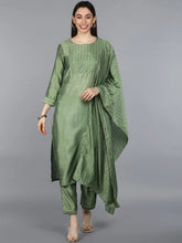 Poly Silk Printed Kurta Pant Dupatta-PKSKD1088A