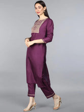 Poly Silk Solid Kurta Pant and-PKSKD1112AB