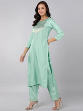 Poly Silk Yoke Design Kurta Trousers-PKSKD1319