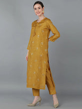 Women Silk Blend Solid Kurta Trousers-PKSKD1613