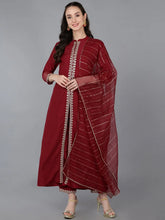Women Silk Blend Embroidered Solid Kurta-PKSKD1697