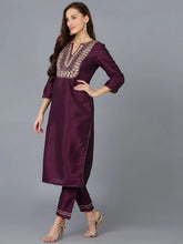Women Silk Blend Yoke Design Kurta-PKSKD1746