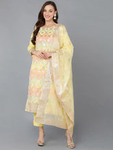 Women Poly Chanderi Woven Design Abstract-PKSKD1763