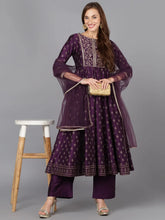 Women Silk Blend Embroidered Kurta Trouser-PKSKD1773