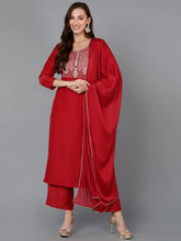 Women Silk Blend Yoke Design Kurta-PKSKD1828