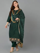 Women Silk Blend Embroidered Ethnic Motifs-PKSKD1834