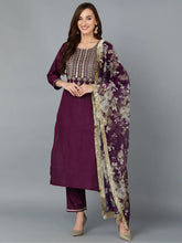 Women Silk Blend Yoke Design Kurta-PKSKD1870