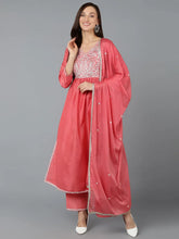 Silk Blend Blush Pink Straight Kurta Pant-PKSKD1939
