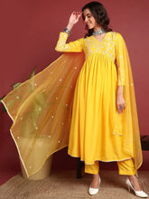 Cotton Solid Yellow Indian Ethnic-PKSKD2379