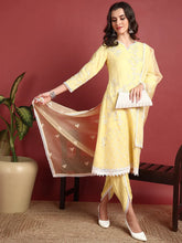 Organza Solid Yellow Indian Ethnic-PKSKD2433