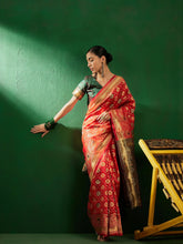 Womens Fashion Ethnic Red Color Sarees-MLSHWSA1265RED0ONE