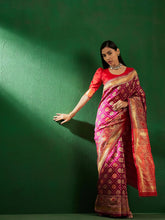 Womens Fashion Ethnic Burgundy Color Sarees-MLSHWSA1268BGY0ONE