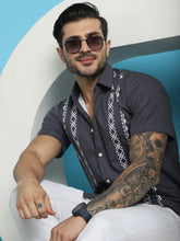 Printed Half Sleeve Lycra Shirt for Men-SF918