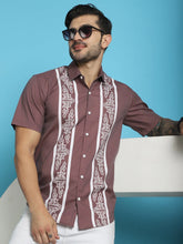 Printed Style Half Sleeve Lycra Shirt for Men