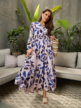 Women White Floral Tiered Maxi Dress-SFDRSS12731