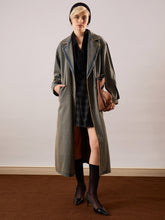 Women Blue Vintage Washed Denim Over Coat-SFJCKT60353
