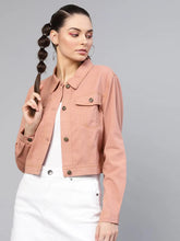 Women Solid Standard Pink Jacket
