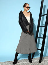 Women Solid Standard Black Jacket