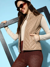 Women Solid Standard Khaki Jacket