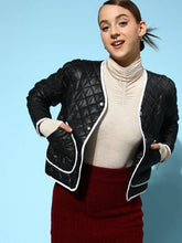 Women Solid Standard Black Jacket