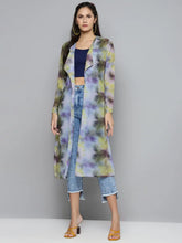 Women Printed Yellow Full Sleeve Jacket