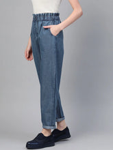 Blue Paper Quality Bag Waist Jeans