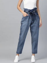 Blue Paper Bag Assorted Waist Jeans