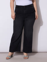 Women Black Acid Wash Straight Fit Jeans-SFJEAN0793